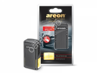 Освежитель воздуха "Аreon CAR BOX BLACK STYLE" на дефлектор, Platinum/Платина /1/12