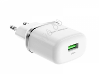 СЗУ 220В,  1USB 3.0 Quick Charger, белый BOROFONE BA36A (65шт в уп) Borofone