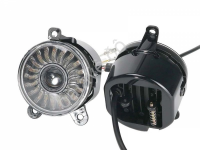 Фары противотуманные светодиодные универсальные круглые ДХО + поворотник 12-24V, 18w, 3,5in, 1800lm (2шт.) HL-C238