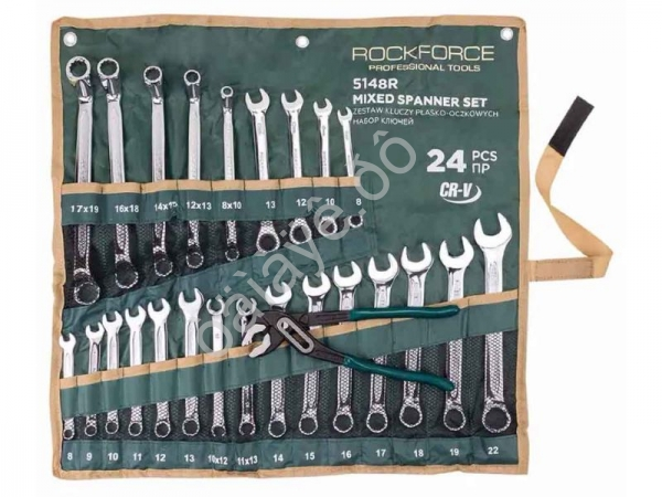 Ключи комбинированные, набор 24пр RockForce Ключи комбинированные, набор 24пр RockForce