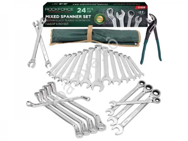 Ключи комбинированные, набор 24пр RockForce Ключи комбинированные, набор 24пр RockForce