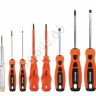 Набор отверток 8шт SL 4*100;6*100;3*75;5*75, PH1*100;PH2*100;PH0*75 + тестер напряж, ЕРМАК