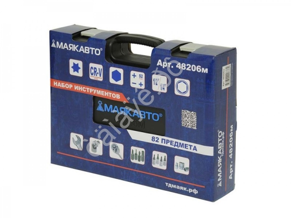 Набор инструментов  82 предмета 1/2 и 1/4 6гр. МАЯКАВТО™ 1/3_