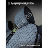 Чехлы на сиденья велюр с закрыт. боками эконом цвет серый