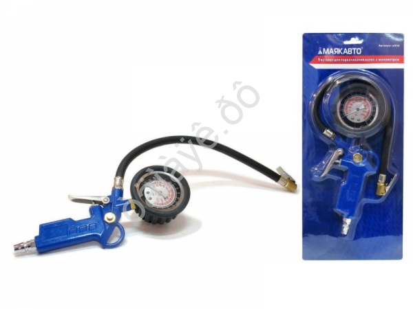 Пистолет для подкачки колес с манометром (с жидкостью) МАЯКАВТО™ DG-001 1/10/40_