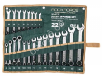 Ключи комбинированные, набор 22пр RockForce