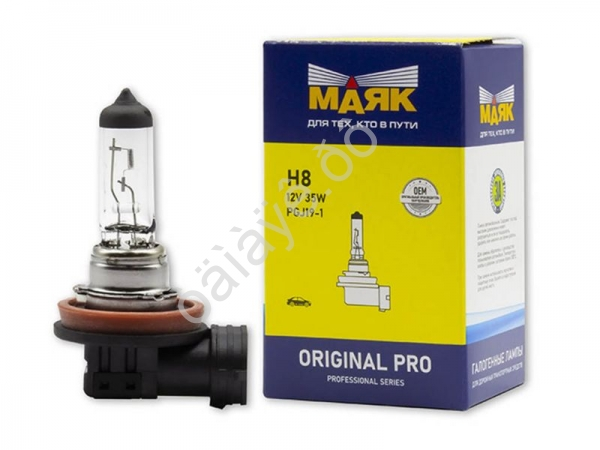 Лампа МАЯК ORIGINAL PRO H8 12V 35W