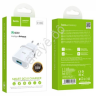 СЗУ 220В,  1USB 3.0 Quick Charger, белый HOCO C12Q (10шт в уп) Hoco