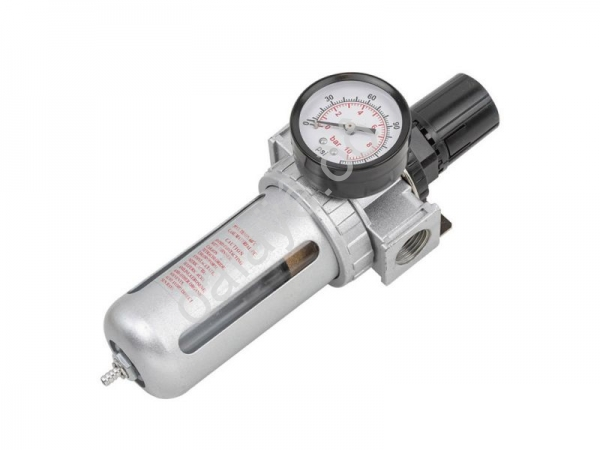 Фильтр-регулятор с индикатором давления 3/8" FORCEKRAFT
