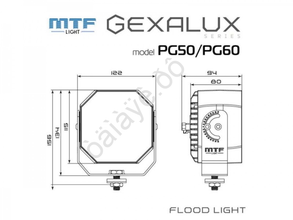 Прожектор светодиодный MTF LIGHT СЕРИЯ GEXALUX 9-32В, 60ВТ, 6500К, 4500ЛМ, шт. Прожектор светодиодный MTF LIGHT СЕРИЯ GEXALUX 9-32В, 60ВТ, 6500К, 4500ЛМ, шт.