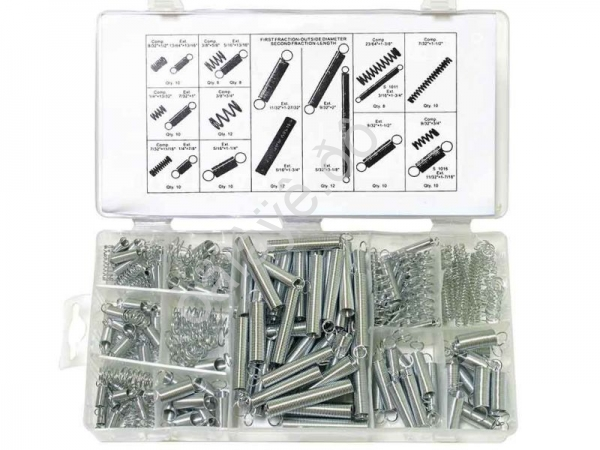 Набор крепежный(пружины, сжатые, растянутые) МАЯКАВТО™ 200шт 1/20_