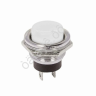Выключатель-кнопка металл 250V 2А (2с) OFF-(ON) Ø16.2 белая (RWD-306) REXANT