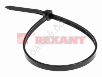 Хомут пластиковый 4.8х350 REXANT черн (в уп.100шт) /1/10/50