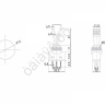 Тумблер 24V 20А (3c) ON-OFF однополюсный с красной подсветкой (ASW-13D) REXANT Тумблер 24V 20А (3c) ON-OFF однополюсный с красной подсветкой (ASW-13D) REXANT