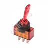 Тумблер 24V 20А (3c) ON-OFF однополюсный с красной подсветкой (ASW-13D) REXANT