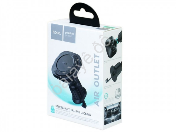 Держатель телефона на дефлектор, магнитный, черный HOCO H28 (27шт в уп) Hoco