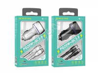 АЗУ в прикуриватель 1USB 1 Type CX, QC, 20Вт/3А, Borofone BZ14A