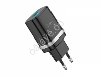 СЗУ 220В,  1USB 3.0 Quick Charger, черный HOCO C12Q (10шт в уп) Hoco