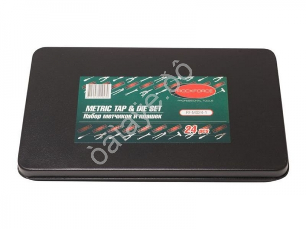 Метчики и плашки, набор 24пр. (метрич.) RockFORCE