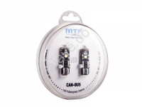 Светодиодные лампы MTF Light, серия CYBER LIGHT, W5W/T10, 3V, 89Om, 70lm, 5000K, кулер, комплект.