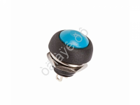 Кнопка 250v 1A(2c) ON-(OFF) без фиксации синяя Micro (PBS-33B)/10
