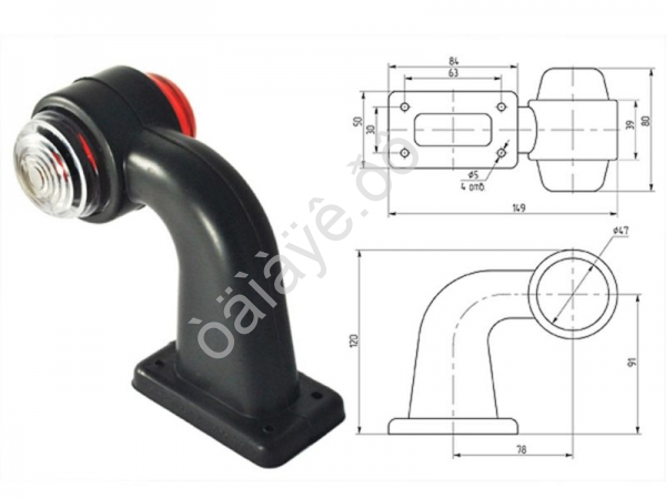 Указатель габаритов (аналог АТ1206, ГФ 3.6-00/01) /1/50 Указатель габаритов (аналог АТ1206, ГФ 3.6-00/01) /1/50