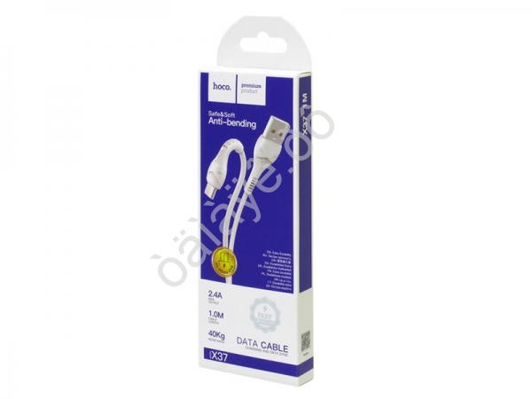 Дата-кабель универ. MicroUSB, 1м, 2,4А, HOCO X37