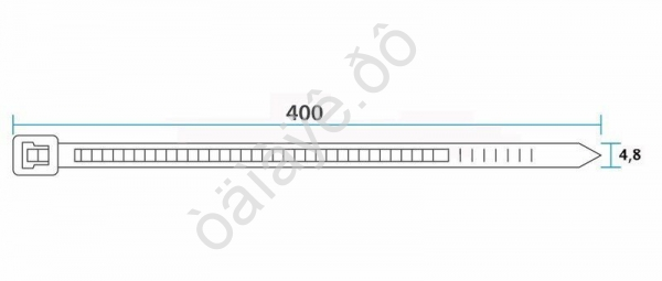 Хомут пластиковый 4.8х400 REXANT черн 1уп./100шт /1/10/50