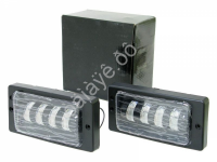 Противотум. фары диодные для 2110 4 линз, белые 1 реж.
