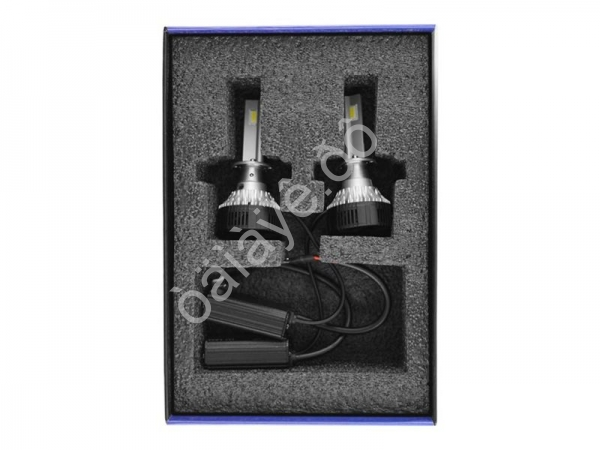 Светодиодные лампы MTF Light, серия MaxBeam, H1, 12V, 55W, 5000lm, 6000K, кулер, комплект.