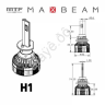 Светодиодные лампы MTF Light, серия MaxBeam, H1, 12V, 55W, 5000lm, 6000K, кулер, комплект.