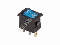 Переключатель 12V 15А (3с) ON-OFF синий  с подсветкой  Mini  (RWB-206-1, SC-768)  REXANT