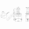 Тумблер 250V 15А (2c) ON-OFF однополюсный  (KN-101)  REXANT