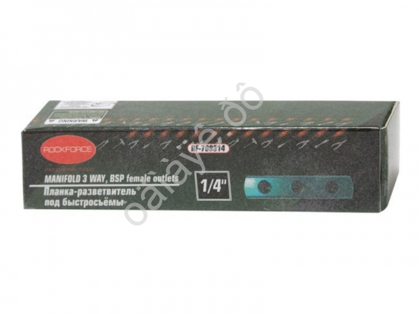 Фитинг-разветвитель на 4 порта резьбовой 1/4'(F)x4 (AL) RockFORCE