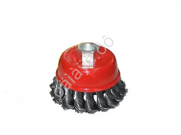 Щетка металл. для УШМ 75мм/М14 кручёная (чашка) М5 /1/100_ Щетка металл. для УШМ 75мм/М14 кручёная (чашка) М5 /1/100_