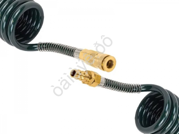 Шланг PU спиральный  8мм х 12мм х  15м с быстроразъемами (максимальное давление - 15bar, рабоч RockForce