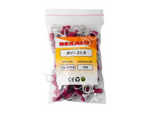 Клемма с изол. кольцо REXANT Ø8,4мм (100шт)