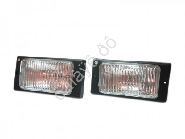 Противотум. фары с лампой для 2110, белые, рифлёные /1/20