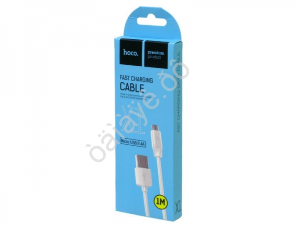 Дата-кабель универ. MicroUSB, 1м, 2А, HOCO белый X1