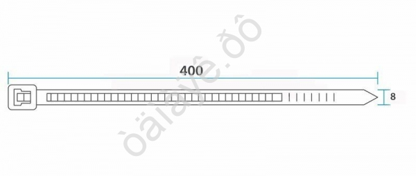 Хомут пластиковый 7.6х400 REXANT черн (в уп.100шт) /1/5/25