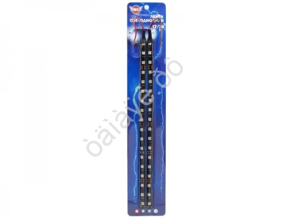 Лента  18 SMD 5050 30см красная (черная осн.), (блистер, 2шт.) М5 1/250_