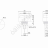Выключатель клавишный 12V 30А (3с) ON-OFF черный ОВАЛ с зеленой LED подсветкой (RWB-523, ASW-20D) REXANT