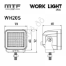 Прожектор светодиодный MTF LIGHT серия STYLE 12-36V, 20W, 1400lm, ECE R10, квадратный, шт.
