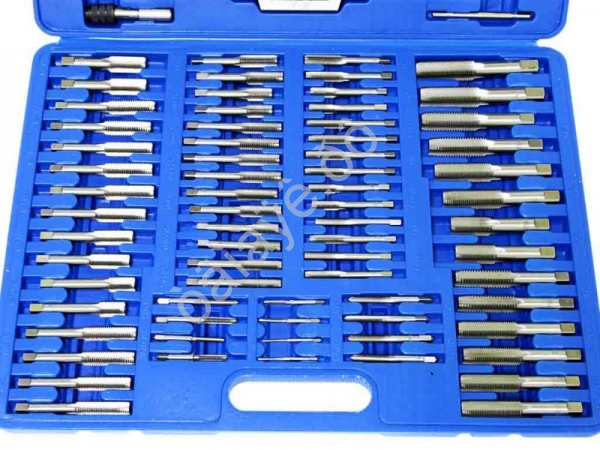 Набор метчиков и плашек метрический 110пр.(подшипниковая сталь) МАЯКАВТО™ /1/3_