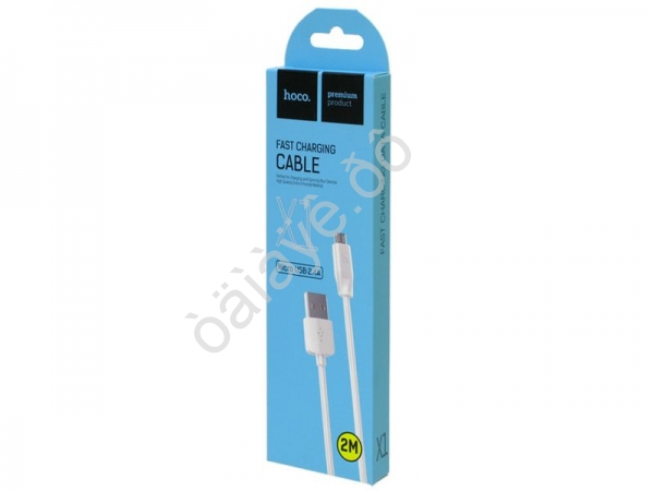 Дата-кабель универ. MicroUSB, 2м, HOCO белый X1