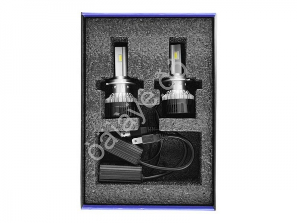 Светодиодные лампы MTF Light, серия MaxBeam, H7, 12V, 55W, 5000lm, 6000K, кулер, комплект.