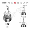 Светодиодные лампы MTF Light, серия MaxBeam, H7, 12V, 55W, 5000lm, 6000K, кулер, комплект.