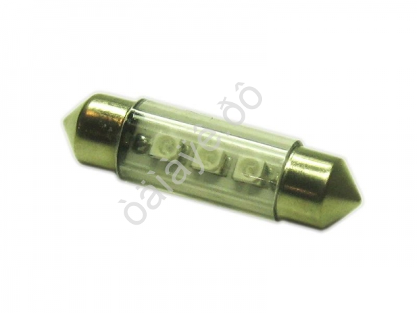 Светодиод 12V T11x36/38 S8,5 3SMD (3,5x2,8) BLUE "Маяк" /10