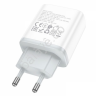 СЗУ 220В, PD 1Type-C(20W)+1USB3.0 Quick Charger, белый HOCO C105A (13шт в уп) Hoco