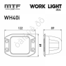 Прожектор светодиодный MTF LIGHT серия STYLE 12-36V, 40W, 3000lm, ECE R10, квадрат, встр-мый, шт.